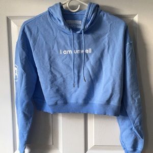 I Am Unwell Cropped Hoodie